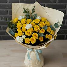 Букет цветов из:  Розы в Бугры Ленинградская область