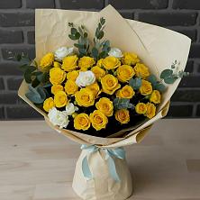 Букет цветов из:  Розы в Бугры Ленинградская область
