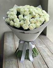 Букет 35 Белых роз в Бугры Ленинградская область
