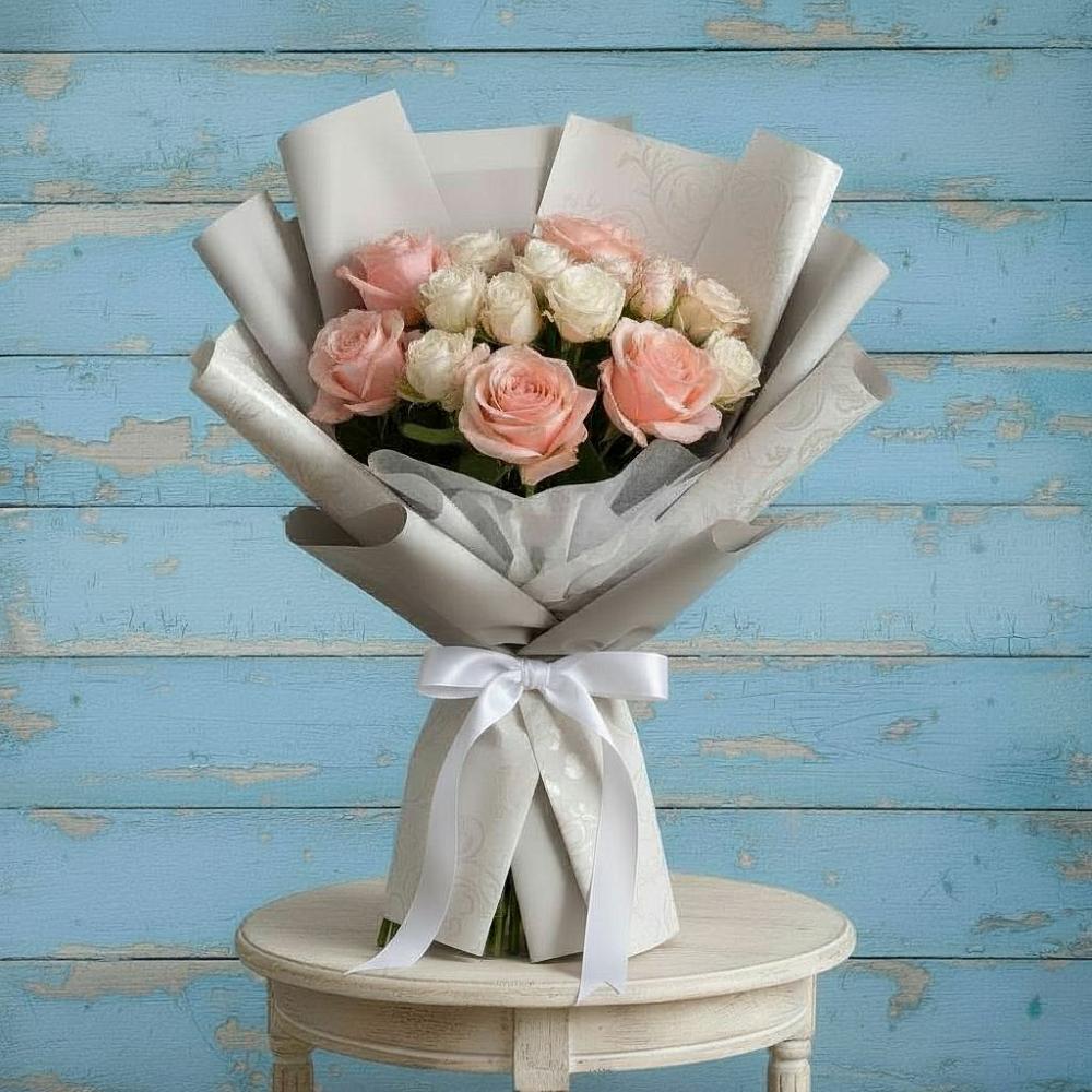 Букет цветов из: Розы в Бугры Ленинградская область