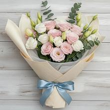 Букет цветов из:  Лизиантусы #REPLACE_PRED# Бугры Ленинградская область