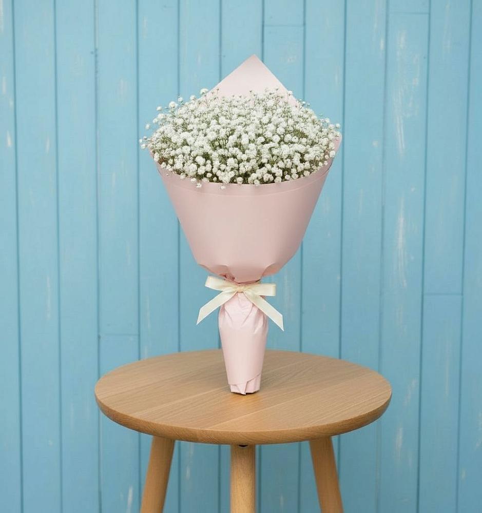 Букет цветов из: Гипсофила в Бугры Ленинградская область