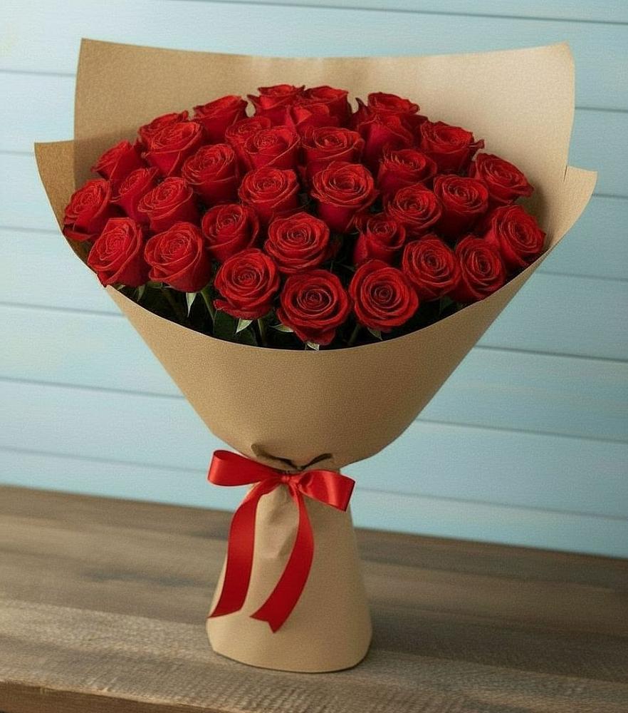 Букет Красные розы Милано в Бугры Ленинградская область
