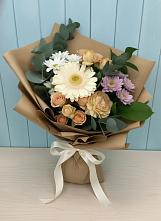 Букет цветов из:  Герберы и Хризантемы в Бугры Ленинградская область