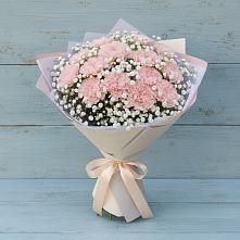 Букет цветов из:  Гвоздики в Бугры Ленинградская область