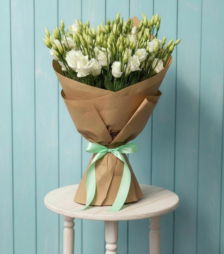 Букет цветов из: Лизиантусы в Бугры Ленинградская область