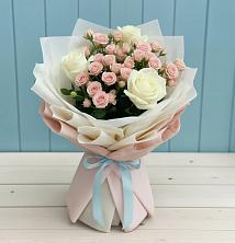 Букет цветов из:  Розы в Бугры Ленинградская область