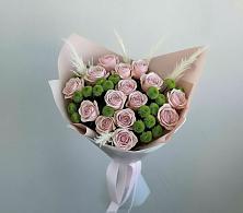 Букет цветов из:  Розы и Хризантемы в Бугры Ленинградская область