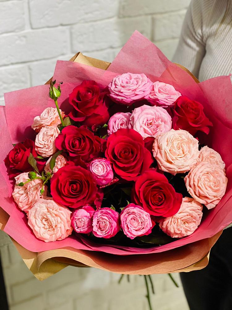 Букет цветов из: Розы в Бугры Ленинградская область