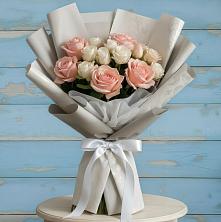 Букет цветов из:  Розы в Бугры Ленинградская область