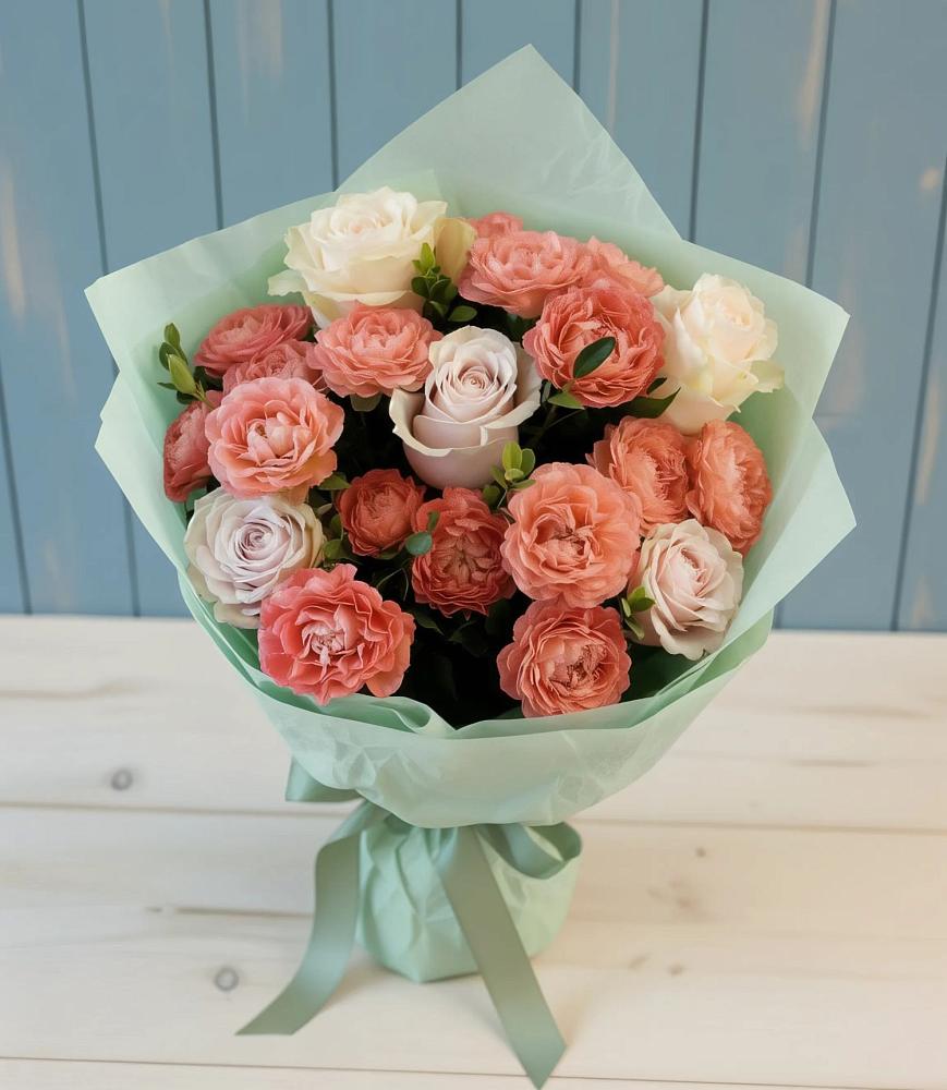 Букет цветов из: Розы в Бугры Ленинградская область