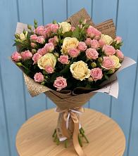Букет цветов из:  Розы в Бугры Ленинградская область