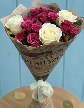Букет цветов из:  Розы в Бугры Ленинградская область