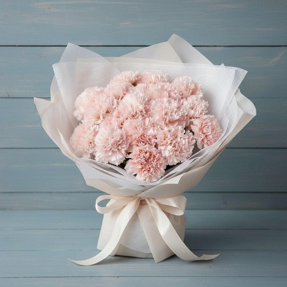 Букет цветов из: Гвоздики в Бугры Ленинградская область