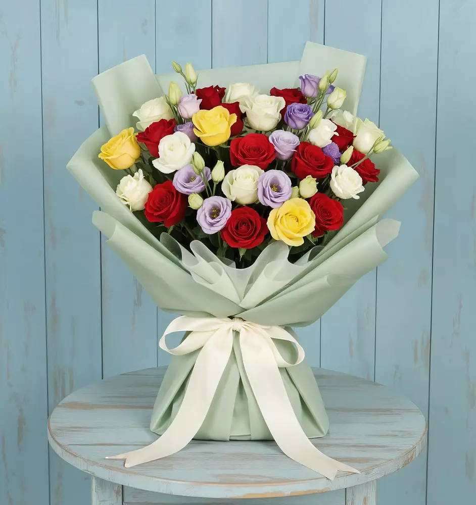 Букет цветов из: Розы в Бугры Ленинградская область