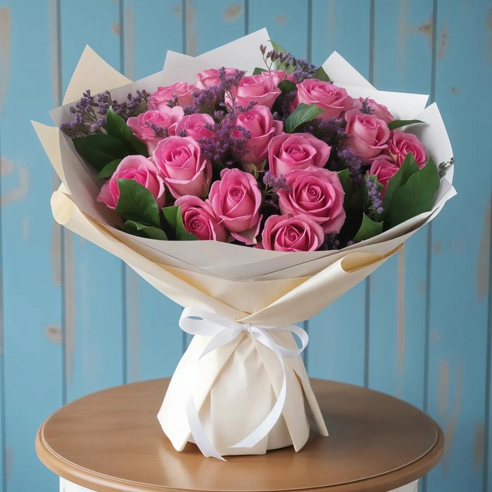 Букет цветов из: Розы в Бугры Ленинградская область