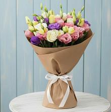 Букет цветов из:  Лизиантусы в Бугры Ленинградская область